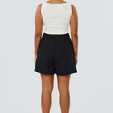 Cuffed Shorts - Black (Pre Order)