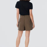 Adjustable Waist Shorts - Dark Olive