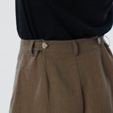 Adjustable Waist Shorts - Dark Olive