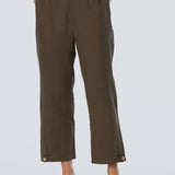 Adjustable Hem Pants - Dark Olive