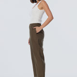 Adjustable Hem Pants - Dark Olive