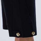 Adjustable Hem Pants - Black