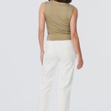 Drawstring Top - Dusty Olive