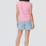 Cap Sleeve Jersey Tank - Musk Pink