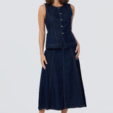 Denim Vest - Indigo