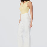 Signature Straight Leg Jeans - White