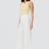 Signature Wide Leg Jeans - White