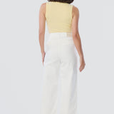 Signature Wide Leg Jeans - White