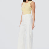 Signature Wide Leg Jeans - White