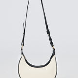 Crescent Shoulder Bag - Ecru/Black