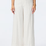 Tailored Pintuck Pants - White