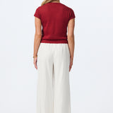 Tailored Pintuck Pants - White
