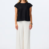 Cap Sleeve Top - Black