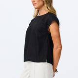 Cap Sleeve Top - Black