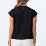 Cap Sleeve Top - Black