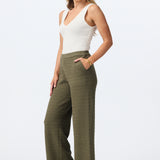 Textured Knit Pant - Khaki