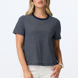 Lightweight Regular Fit T-Shirt - Navy Stripe
