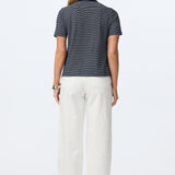 Lightweight Regular Fit T-Shirt - Navy Stripe