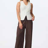 Textured Knit Vest - White