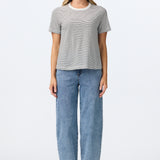 Lightweight Regular Fit T-Shirt - White Stripe