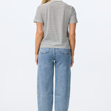 Lightweight Regular Fit T-Shirt - White Stripe