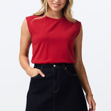 Denim A-Line Mini Skirt - Indigo