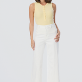 Signature Wide Leg Jeans - White