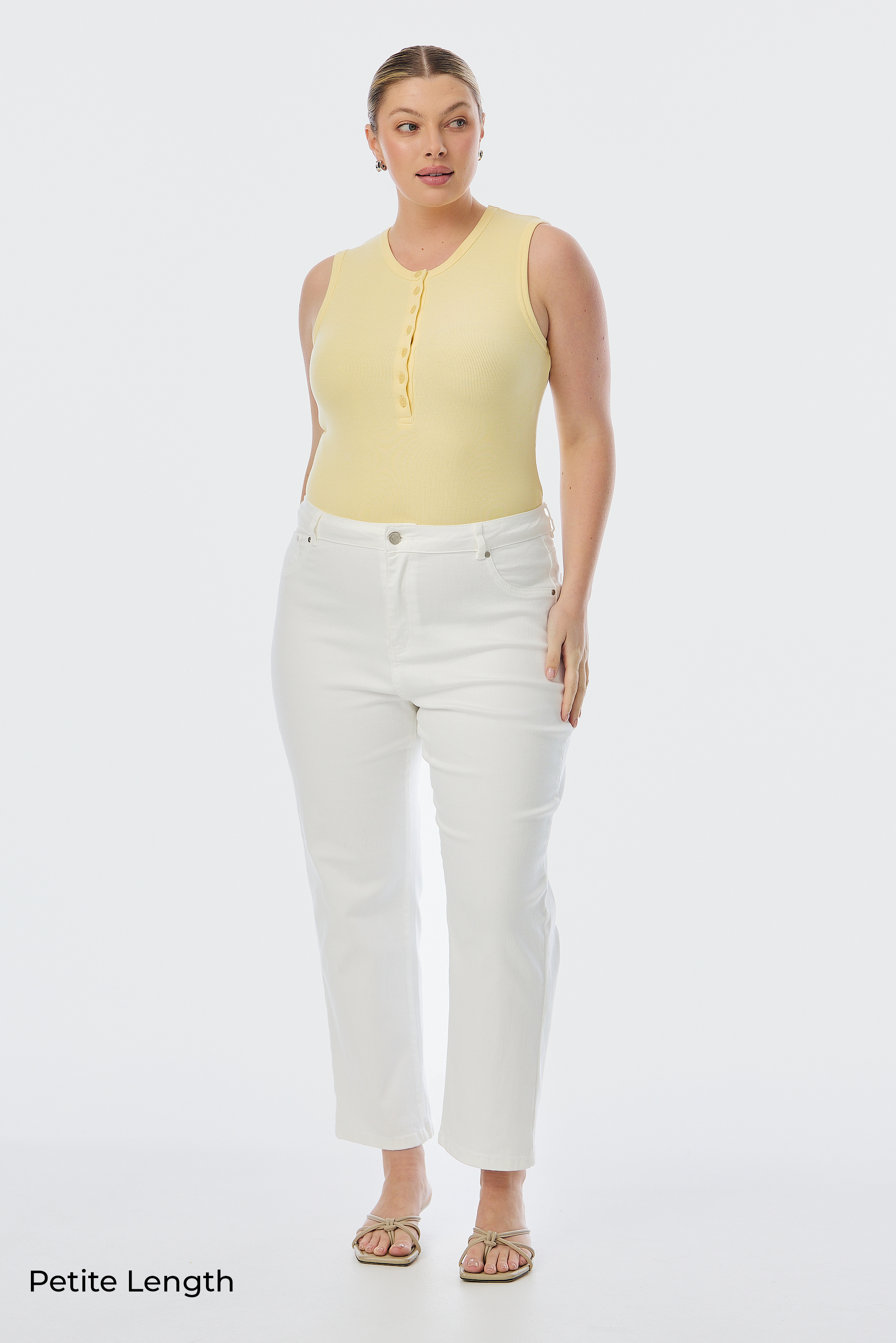 Signature Slim Leg Jeans - White