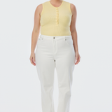 Signature Straight Leg Jeans - White