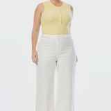 Signature Wide Leg Jeans - White