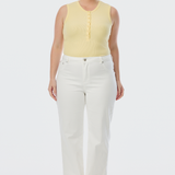 Signature Straight Leg Jeans - White