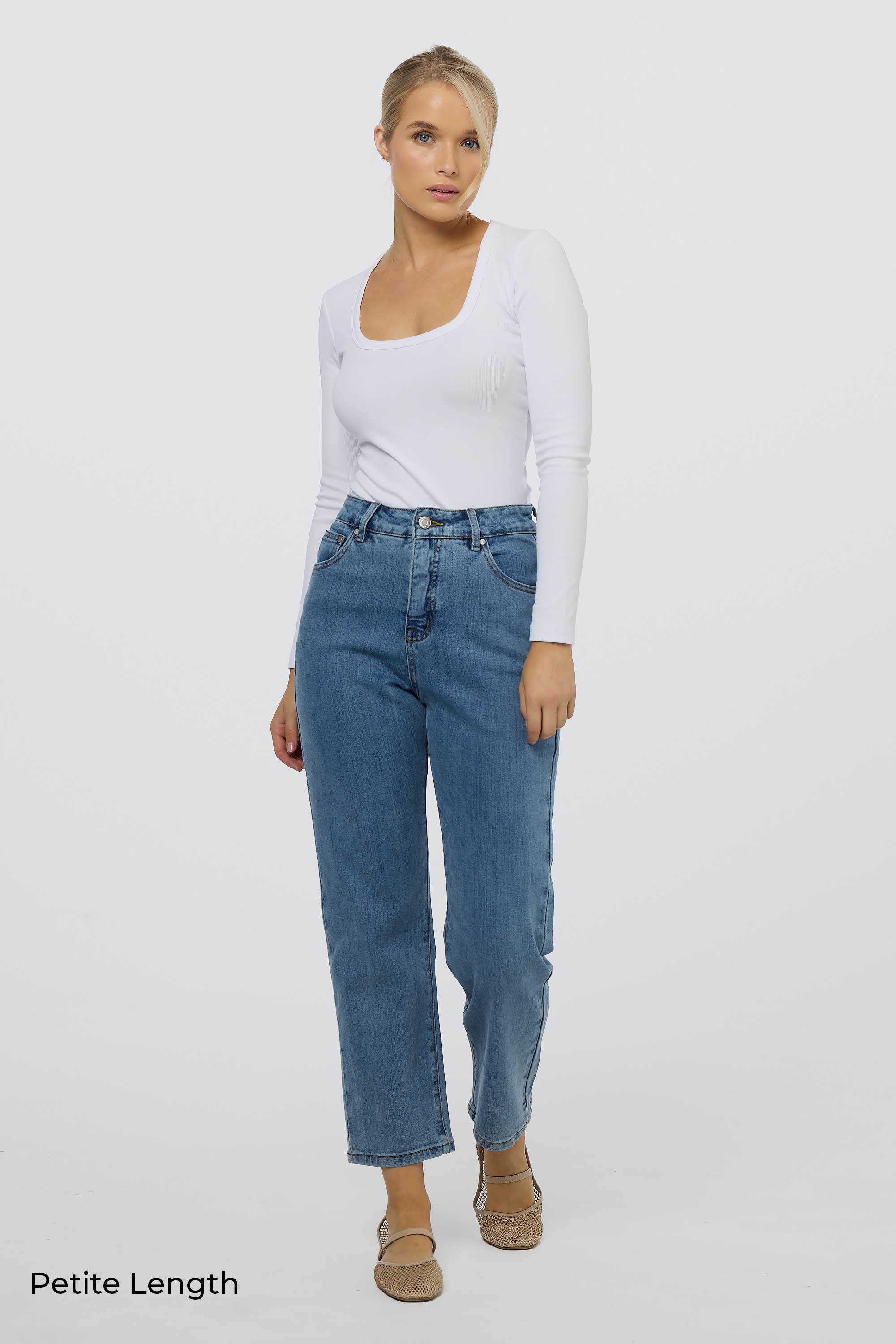 Signature Slim Leg Jeans - Mid Blue Wash