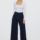 Signature Wide Leg Jeans - Indigo