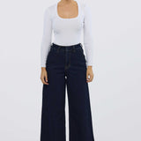 Signature Wide Leg Jeans - Indigo