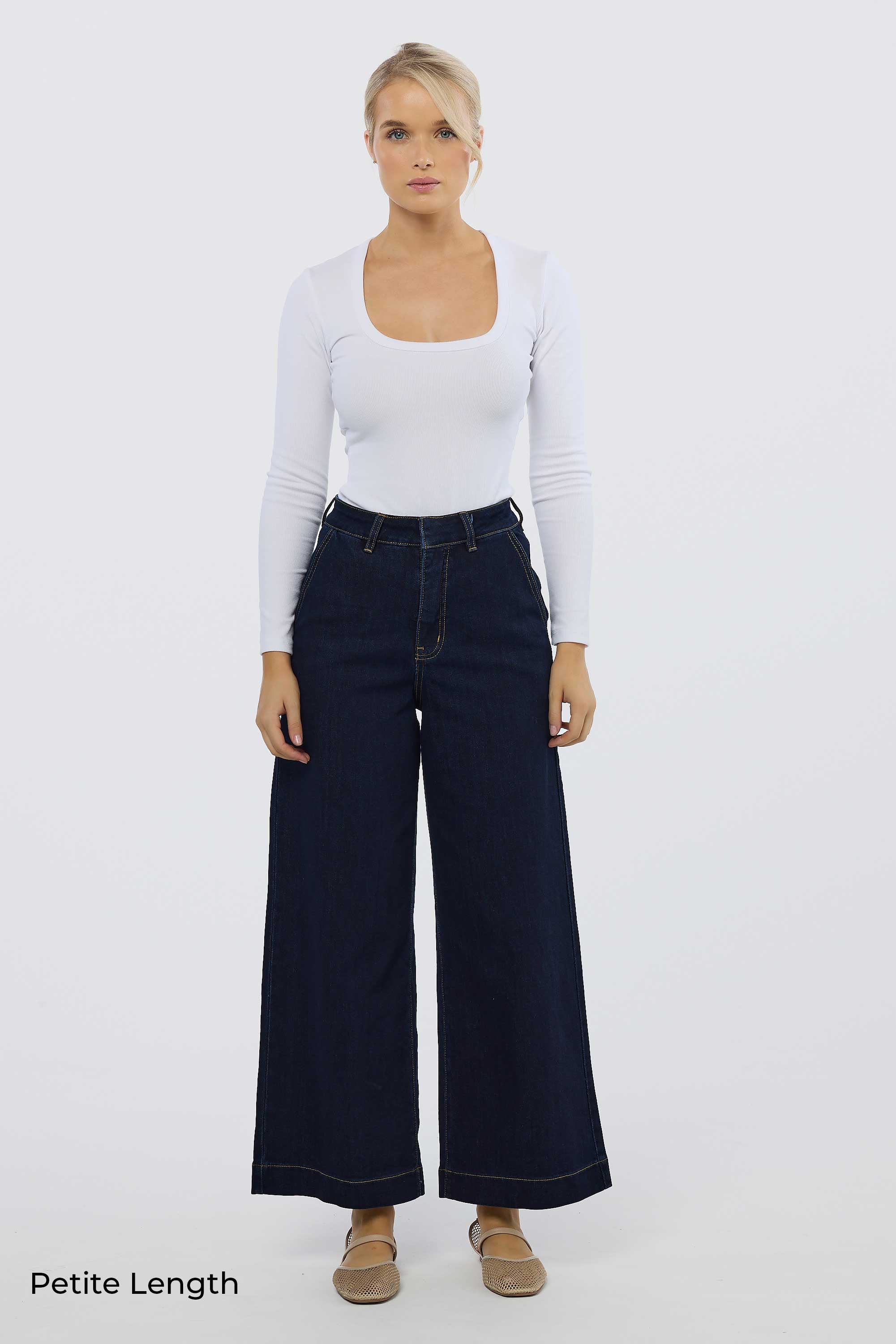 Signature Wide Leg Jeans - Indigo